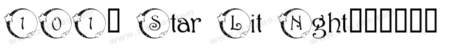 101! Star Lit Nght字体转换